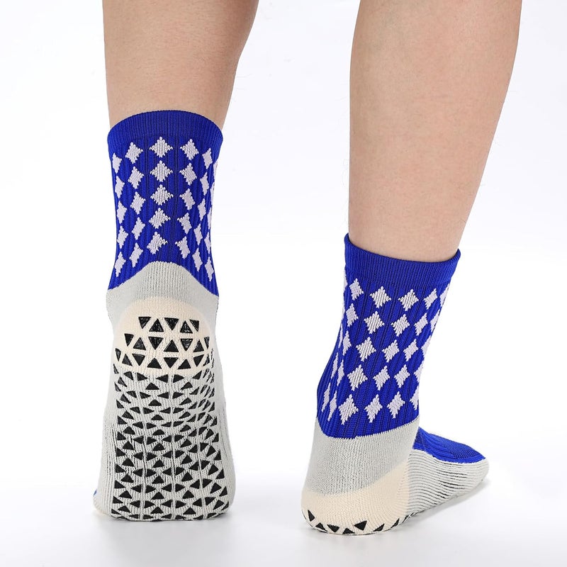 Regilt 3/6 Pairs Grip Soccer Socks Men Women Non-slip Sports Socks for Basketball Football Athletic - Image 2